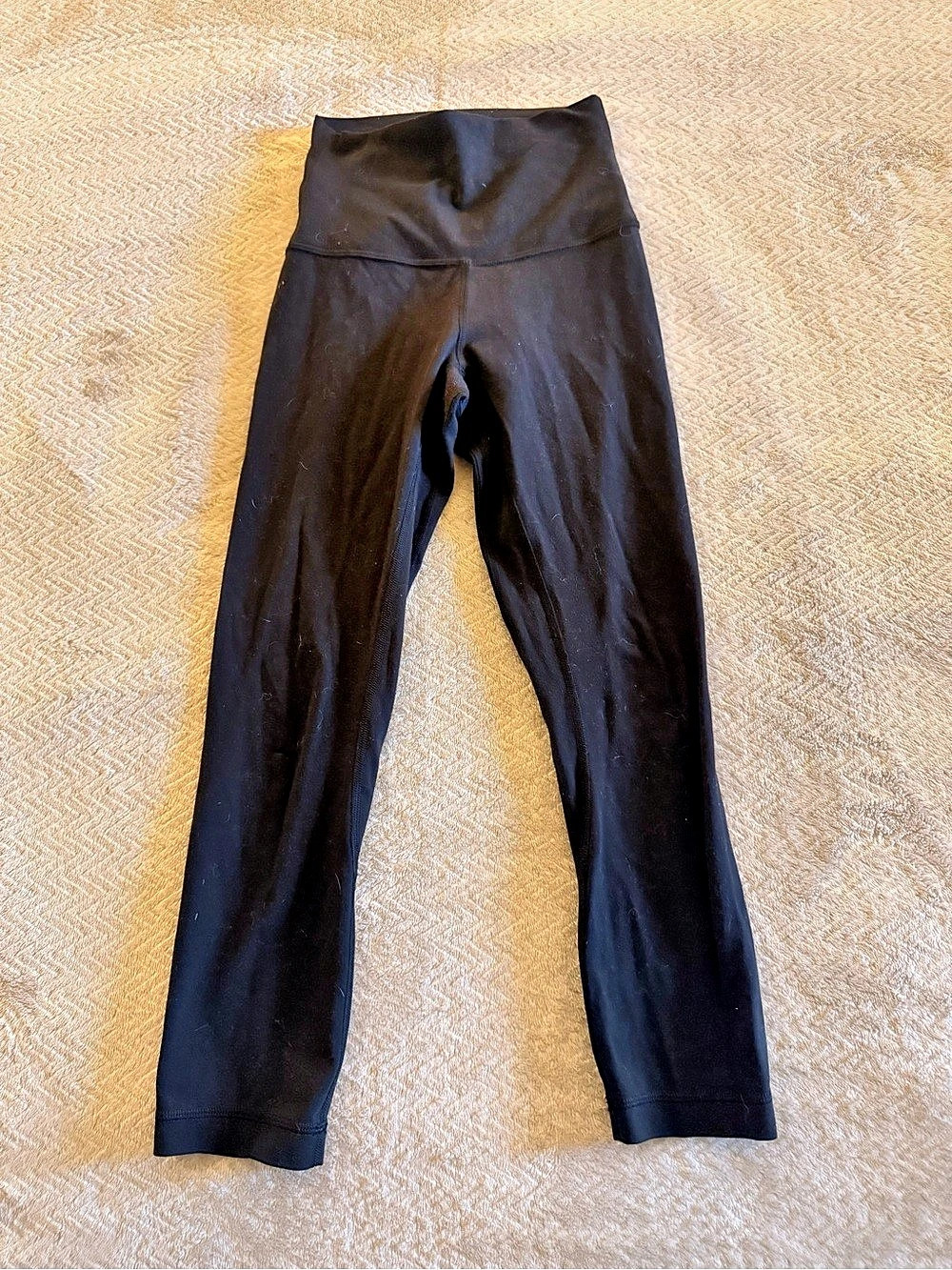 lululemon Align High-Rise Crop 21" Black Leggings Size 0